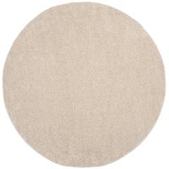 ARIZONA SHAG, BEIGE, 6'-7" X 6'-7" Round, Area Rug