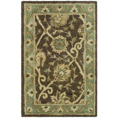 ANTIQUITY, BROWN / GREEN, 2' X 3', Area Rug, AT21G-2