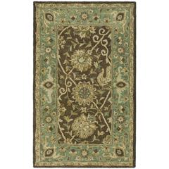 ANTIQUITY, BROWN / GREEN, 3' X 5', Area Rug, AT21G-3