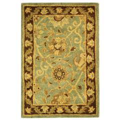 ANTIQUITY, GREEN / BROWN, 2' X 3', Area Rug