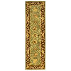 ANTIQUITY, GREEN / BROWN, 2'-3" X 8', Area Rug
