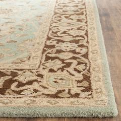 ANTIQUITY, GREEN / BROWN, 6' X 9', Area Rug