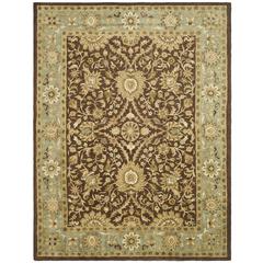 ANTIQUITY, CHOCOLATE / BLUE, 9'-6" X 13'-6", Area Rug