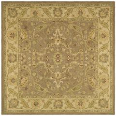 ANTIQUITY, BROWN / GOLD, 6' X 6' Square, Area Rug