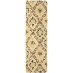ANTIQUITY, LIGHT GOLD / MULTI, 2'-3" X 12', Area Rug
