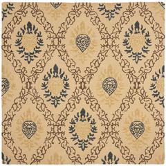 ANTIQUITY, LIGHT GOLD / MULTI, 6' X 6' Square, Area Rug