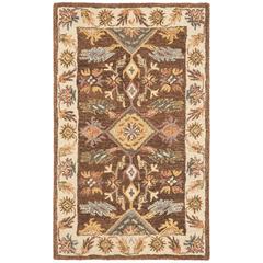 ANTIQUITY, DARK BROWN / IVORY, 2' X 3', Area Rug