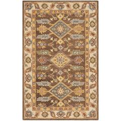 ANTIQUITY, DARK BROWN / IVORY, 4' X 6', Area Rug