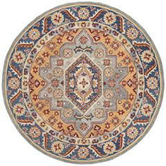 ANTIQUITY, BLUE / GOLD, 6' X 6' Round, Area Rug, AT504M-6R