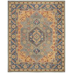ANTIQUITY, BLUE / GOLD, 8' X 10', Area Rug