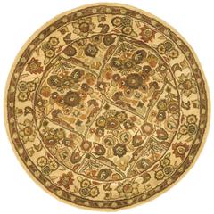 ANTIQUITY, GOLD, 3'-6" X 3'-6" Round, Area Rug, AT51C-4R