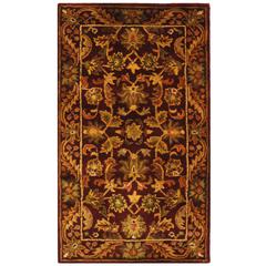 ANTIQUITY, WINE / GOLD, 2'-3" X 4', Area Rug, AT52B-24