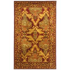 ANTIQUITY, WINE / GOLD, 3' X 5', Area Rug, AT54A-3