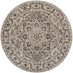 ANTIQUITY, GREY / BEIGE, 6' X 6' Round, Area Rug