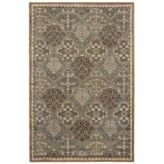 ANTIQUITY, LIGHT BLUE / GOLD, 5' X 8', Area Rug