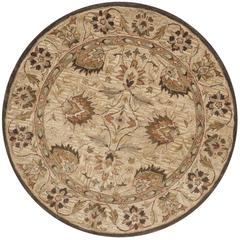 ANTIQUITY, BEIGE / BEIGE, 6' X 6' Round, Area Rug
