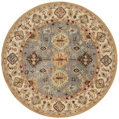 ANTIQUITY, BLUE / IVORY, 6' X 6' Round, Area Rug, AT847A-6R