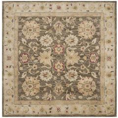 ANTIQUITY, OLIVE GREY / BEIGE, 6' X 6' Square, Area Rug