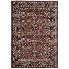 ARTISAN, RUST / NAVY, 5'-1" X 7'-6", Area Rug