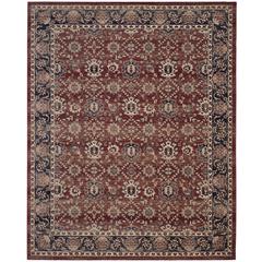 ARTISAN, RUST / NAVY, 8' X 10', Area Rug