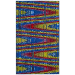 AZTEC, BLUE / MULTI, 3' X 5', Area Rug, AZT203C-3