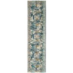 BALDWIN, IVORY / TEAL, 2'-2" X 10', Area Rug, BDN128C-210