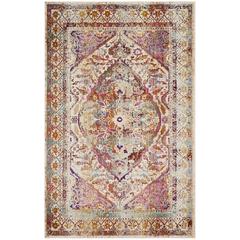 BALDWIN, IVORY / FUCHSIA, 3'-3" X 5', Area Rug