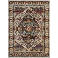 BALDWIN, IVORY / TEAL, 10' X 14', Area Rug, BDN189B-10