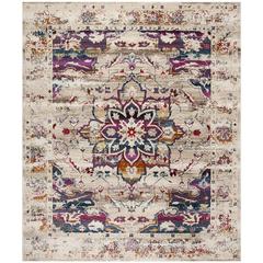 BALDWIN, CREAM / FUCHSIA, 8' X 10', Area Rug