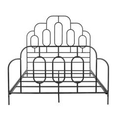 Paloma Metal Retro Bed, Full, Black