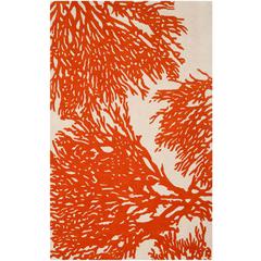 BELLA, BEIGE / TERRACOTTA, 5' X 8', Area Rug