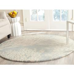 BELLA, GREY / IVORY, 7' X 7' Round, Area Rug, BEL115D-7R