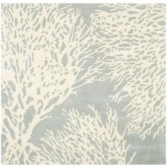 BELLA, GREY / IVORY, 5' X 5' Square, Area Rug, BEL115D-5SQ