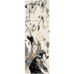 BELLA, IVORY / GREY, 2'-3" X 7', Area Rug, BEL117A-27