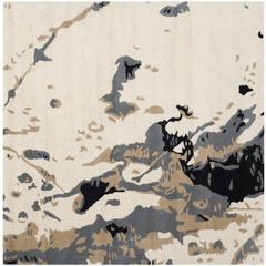 BELLA, IVORY / GREY, 5' X 5' Square, Area Rug, BEL117A-5SQ