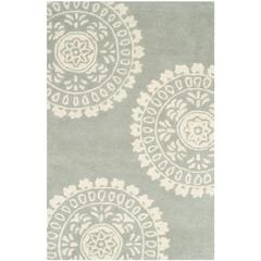 BELLA, GREY / IVORY, 2'-6" X 4', Area Rug, BEL121A-24
