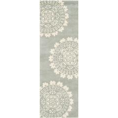 BELLA, GREY / IVORY, 2'-3" X 7', Area Rug, BEL121A-27