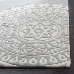 BELLA, GREY / IVORY, 5' X 8', Area Rug, BEL121A-5