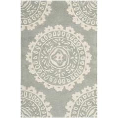 BELLA, GREY / IVORY, 2' X 3', Area Rug, BEL122A-2