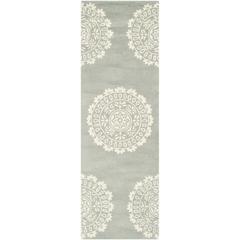 BELLA, GREY / IVORY, 2'-3" X 7', Area Rug, BEL122A-27