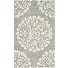 BELLA, GREY / IVORY, 3' X 5', Area Rug, BEL122A-3