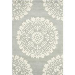 BELLA, GREY / IVORY, 4' X 6', Area Rug, BEL122A-4