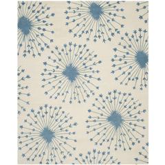 BELLA, BEIGE / BLUE, 8' X 10', Area Rug, BEL123B-8