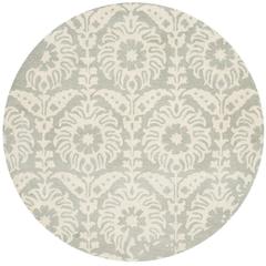 BELLA, LIGHT GREY / IVORY, 5' X 5' Round, Area Rug