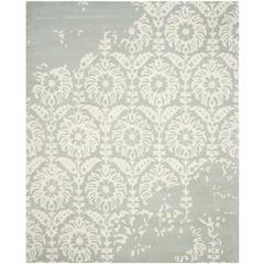 BELLA, LIGHT GREY / IVORY, 8' X 10', Area Rug