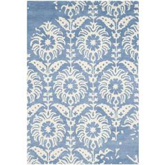 BELLA, LIGHT BLUE / IVORY, 4' X 6', Area Rug, BEL125C-4