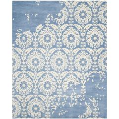 BELLA, LIGHT BLUE / IVORY, 8' X 10', Area Rug, BEL125C-8