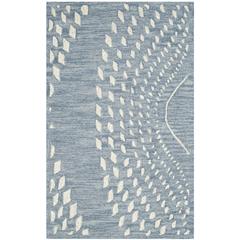 BELLA, BLUE / IVORY, 2'-6" X 4', Area Rug, BEL126A-24