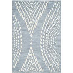 BELLA, BLUE / IVORY, 2' X 3', Area Rug