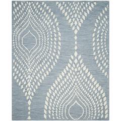BELLA, BLUE / IVORY, 8' X 10', Area Rug, BEL126A-8